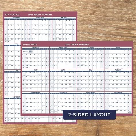 Buy 2022 Paper Wall Calendar by AT-A-GLANCE, 24 x 36, Extra Large ...