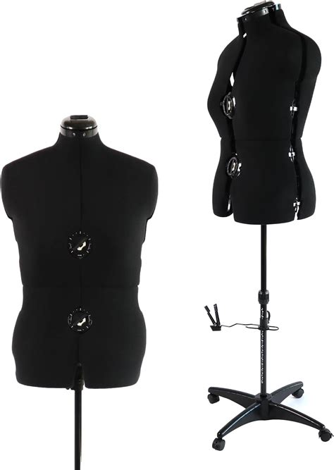 PDM WORLDWIDE Black Dress Form Adjustable Mannequin for Sewing, India ...