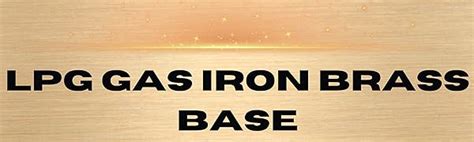 Buy LPG Brass Base Gas Iron | Heavy-Duty 6.5kg High-Temperature Steam ...