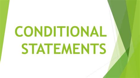Image result for Conditional Statement