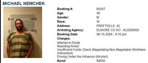 This Week's Inmate Roster For Elmore And Autauga County - Elmore ...