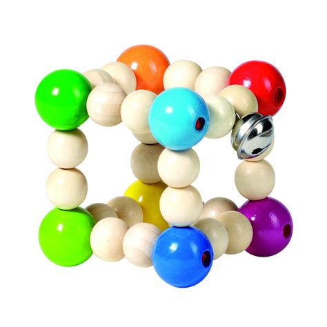 Heimess Clutching Wood/Multicolored Elastic "Cube" Baby Toy : Amazon.in ...