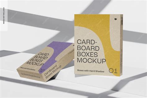 Premium PSD | Cardboard boxes mockup
