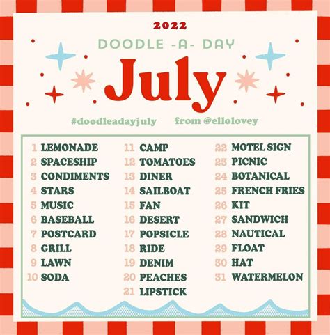 Image result for July Drawing Challenge