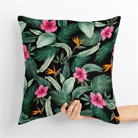 Buy Velvet Tropicana Cushion Cover Online in India - Lushlyf