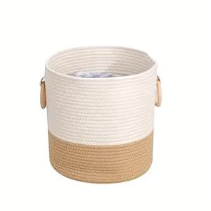 ALBY® Laundry Basket with Handles, Rope Construction, Decorative ...