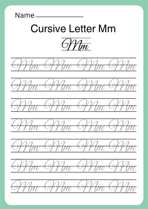 Cursive Writing Worksheets From A to Z with Free PDF