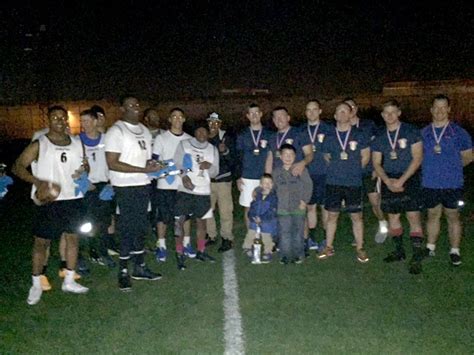 Company from 54th Brigade Engineer Battalion takes flag football ...