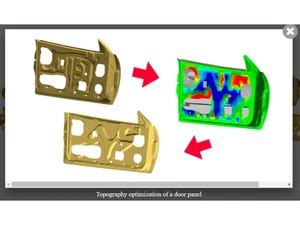 Image result for Topographic Optimization in OptiStruct