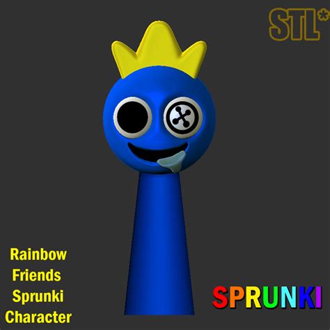🌈 STL Sprunki Incredibox Rainbow friends Sprunki STL 3D Character ...