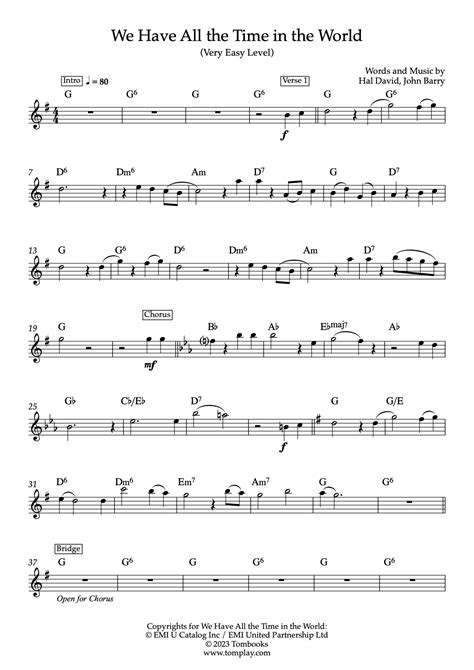 James Bond 007 - We Have All the Time in the World (Very Easy Level ...