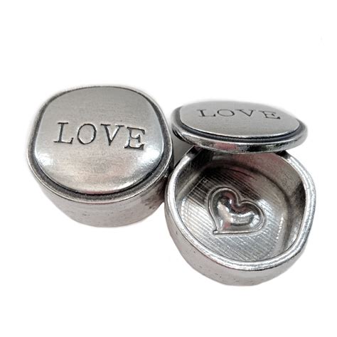 Crosby & Taylor Crosby & Taylor Love with Heart Tiny Pewter Sentiment ...