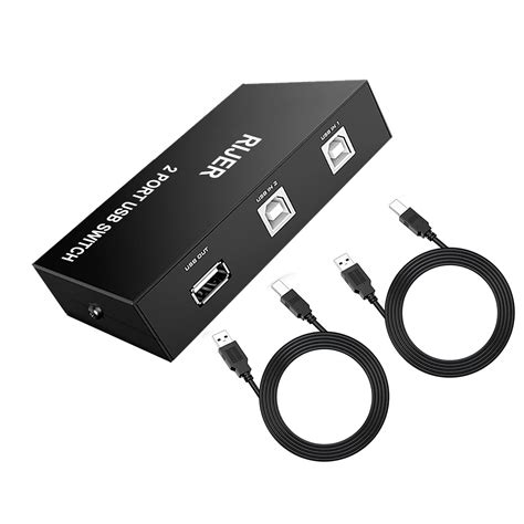 Boytond 4 Port USB 2.0 Selector Switch for 4 PC Share 1 USB Device Like ...