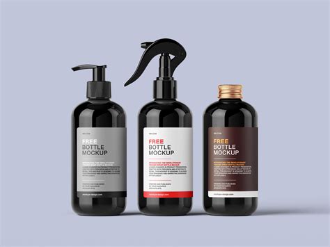 6 Free Ergonomic Trigger Spray Bottle Mockup PSD Files - Good Mockups
