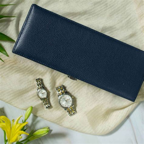 Studio Decorai Watch Box Sapphire - Soaring High Handcrafted Leather ...