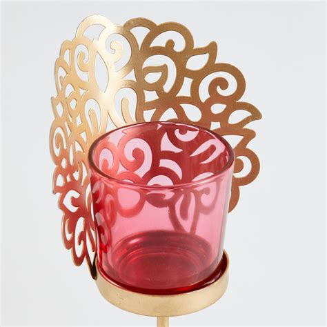 Buy Corsica Bela Set of 2 Metal T-Light Holders with Stand from Corsica ...