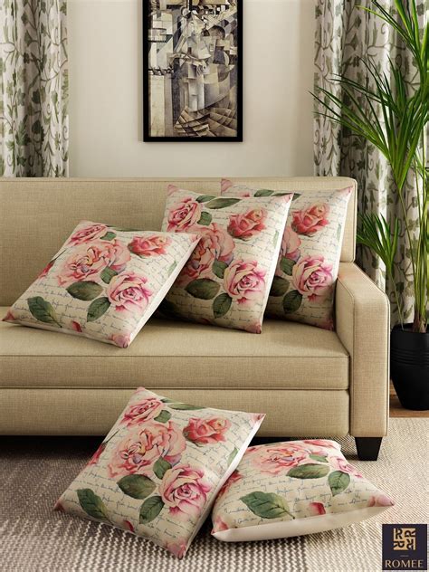 Buy The 3rd Angle Mart 3D Design Set of 5 Cushion Cover (16X16 inches ...
