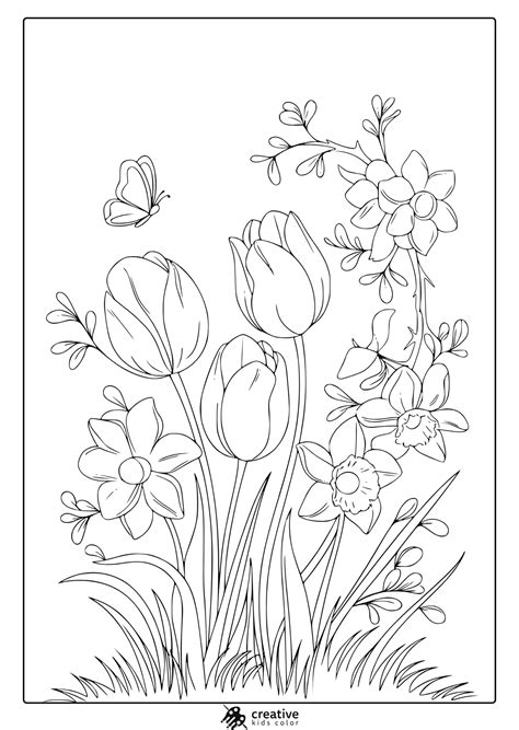 Spring Coloring Pages (Free Printable Seasonal PDFs)