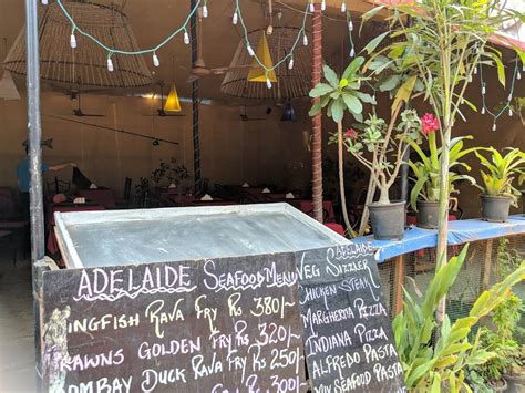 Menu at Adelaide Bar And Restaurant, Calangute