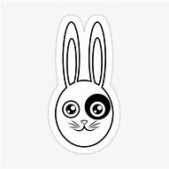 Image result for White Bunny with Black Eyes