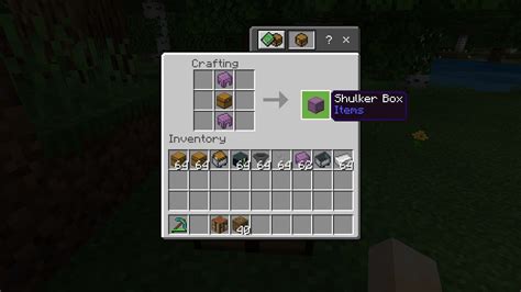 Shulker Box Recipe 的图像结果