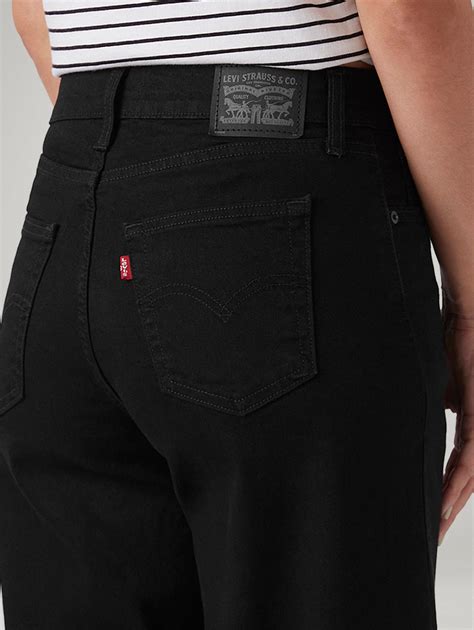 Women's 728 Black Wide Leg Fit High Rise Jeans – Levis India Store