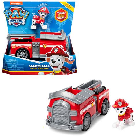 Buy Paw Patrol, Marshall’s Fire Engine Vehicle with Collectible Figure ...