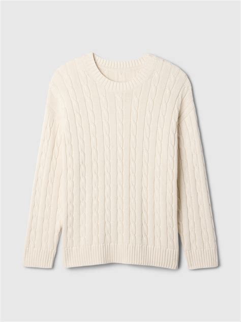 Oversized Cable-Knit Sweater | Gap