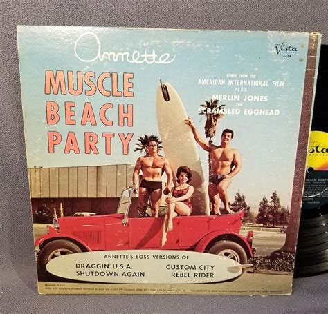 ANNETTE Funicello LP Record Muscle Beach Party *1964* MONO FREE ...