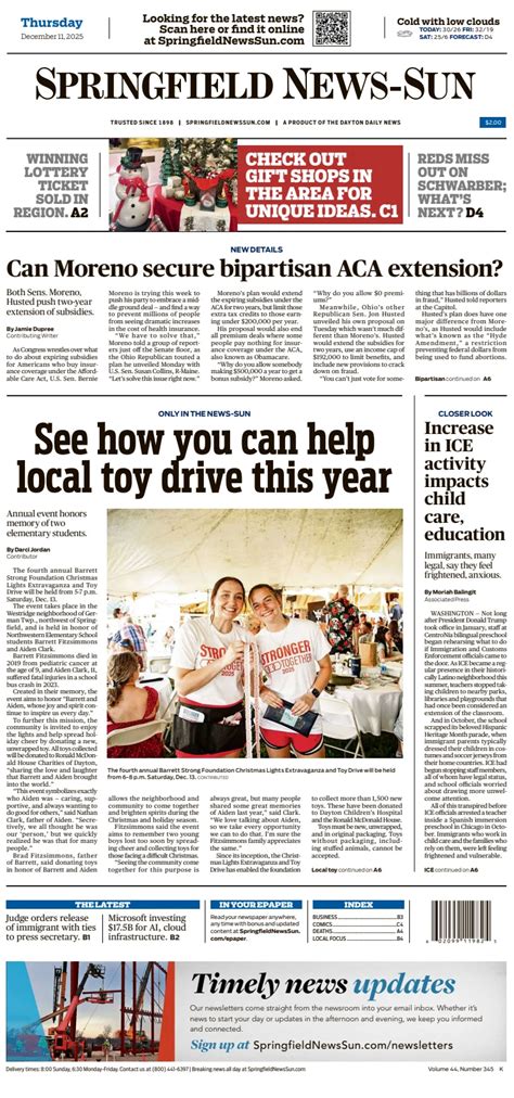 Springfield News-Sun Newspaper Subscription | PressReader