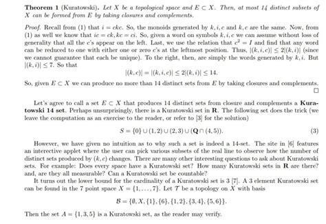 Allu 1/aj 21. (kuratowski) consider the collection of all subsets a of ...