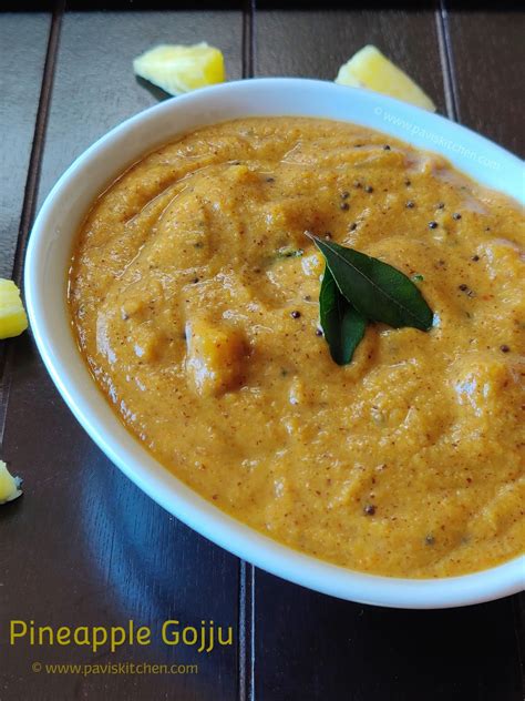 Pineapple gojju recipe | pineapple sasive | Ananas menaskai sasive