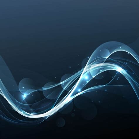 Bright wavy dark blue background | Free Vector