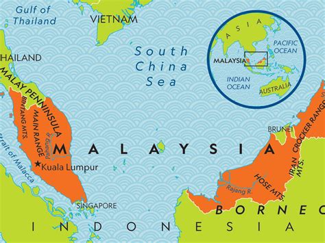Malay Peninsula Map