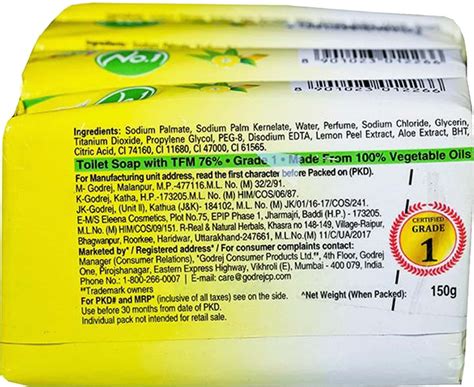 Buy GODREJ NO.1 LIME & ALOE VERA SOAP, PACK OF 4X150G(BUY 3 GET 1 FREE ...