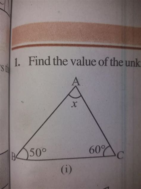 Find the value of the unknown [tex]x[/tex]in the following digrams ...