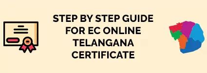 Step by Step Guide for EC Online Telangana Certificate