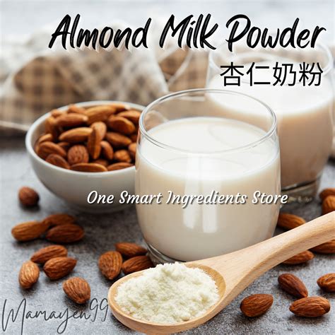 Almond Milk Powder (Unsweetend & Unflavour) | PURE organic Almond Milk ...