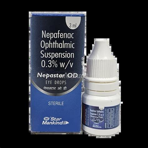 NEPASTAR OD EYE DROPS 3 ML - Uses, Side Effects, Price and Generic ...