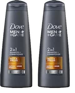 Buy Dove Men+Care Thick & Strong 2in1 Shampoo+Conditioner, 340 ml (Pack ...