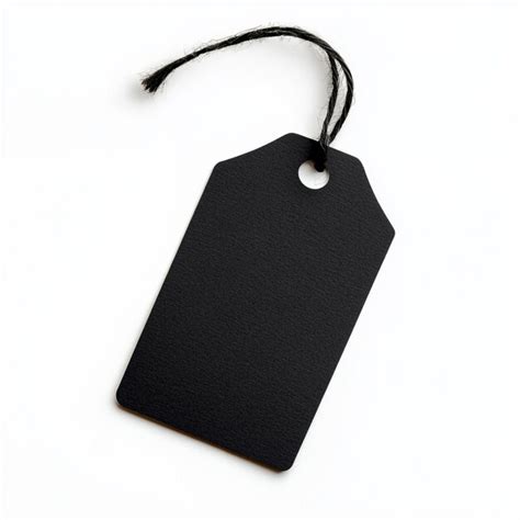 A black tag with the number 2 on it | Premium AI-generated image