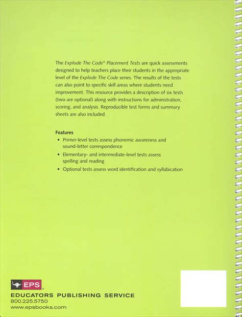 Explode the Code Placement Test Free 的图像结果