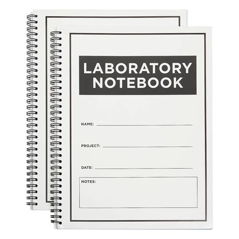 2 Pack Carbonless Lab Notebooks, 100 Sheets Each (8.5 x 11 In)