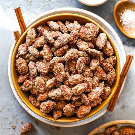 Candied Almonds (Cinnamon Roasted Almonds) - JoyFoodSunshine