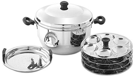 Buy Embassy Stainless Steel Idli Maker/Pot with Steamer, 24 Idlis ...