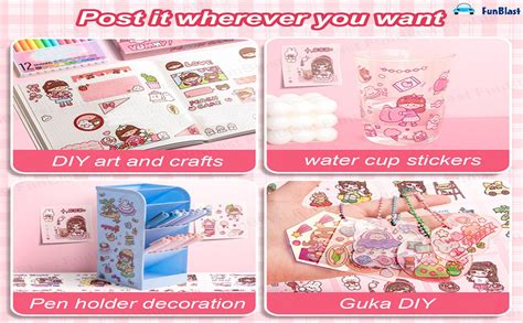 FunBlast Sweet Party Theme Kawaii Self Adhesive Floor Stickers -100 ...