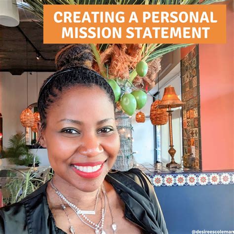 Do you have a Personal Mission Statement or a single sentence that ...