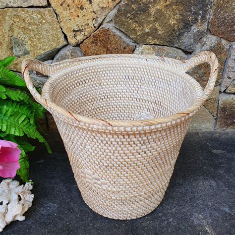 Round Rattan Baskets With Handles – Canggu & Co