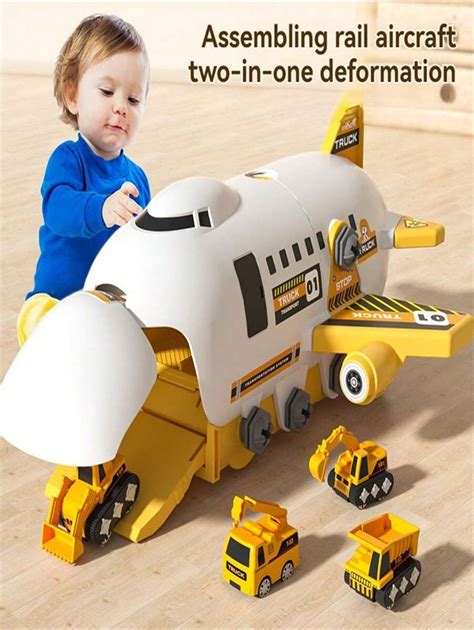 Awesome Transformable Children's Assembling Toy Airplane, With Press-To ...
