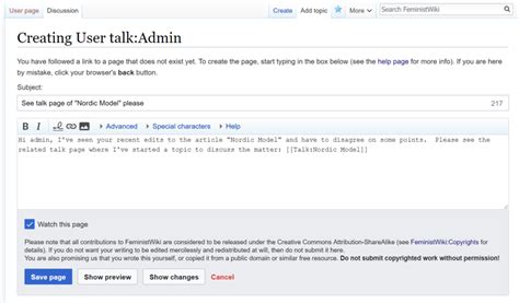 Help:Wiki - FeministWiki